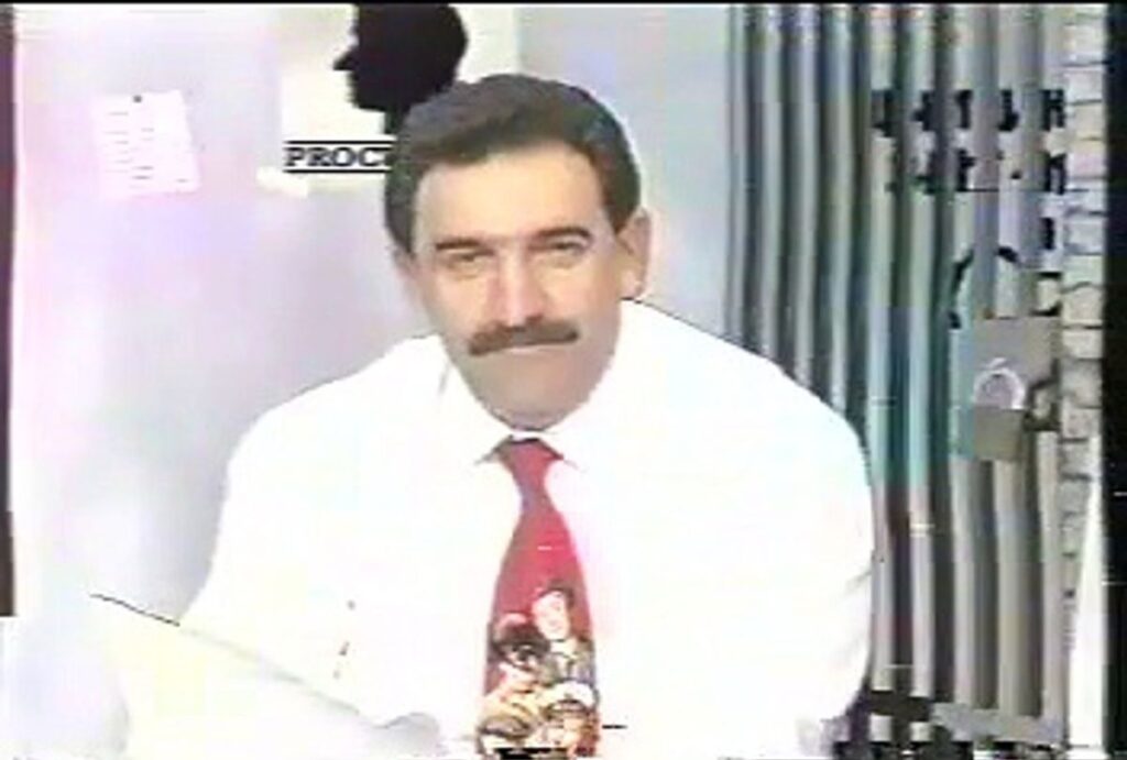 Apresentador Ratinho em sua estreia na Televisão.