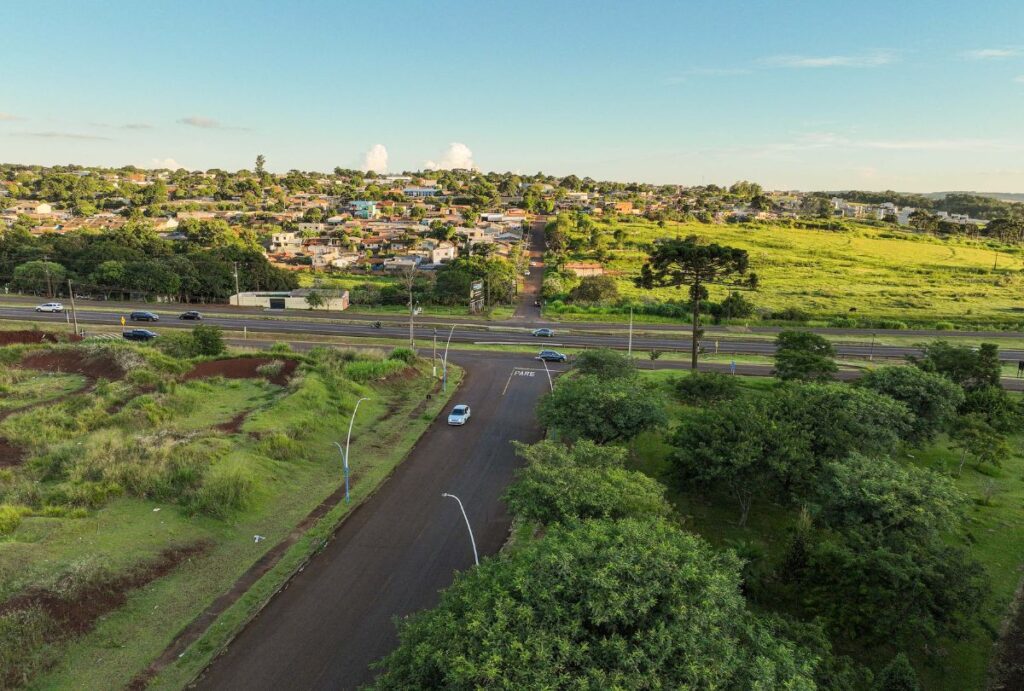 Imagem da futura trincheira.