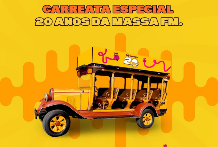 Jardineira da Massa percorre Curitiba em ação especial de 20 anos da Massa FM