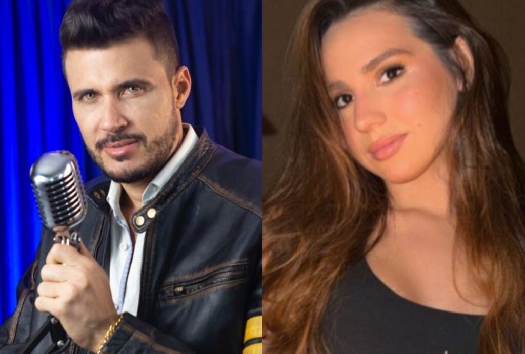 Montagem com fotos do cantor Dom Silver e da ex-companheira Isabel Santos