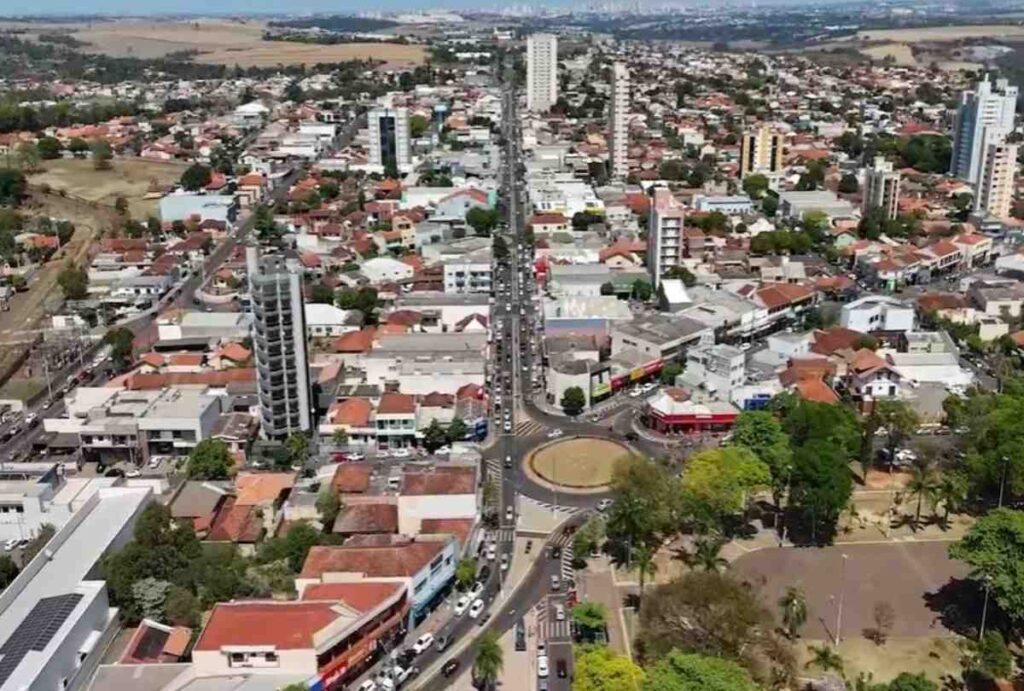 Cidade de Ibiporã vista de cima