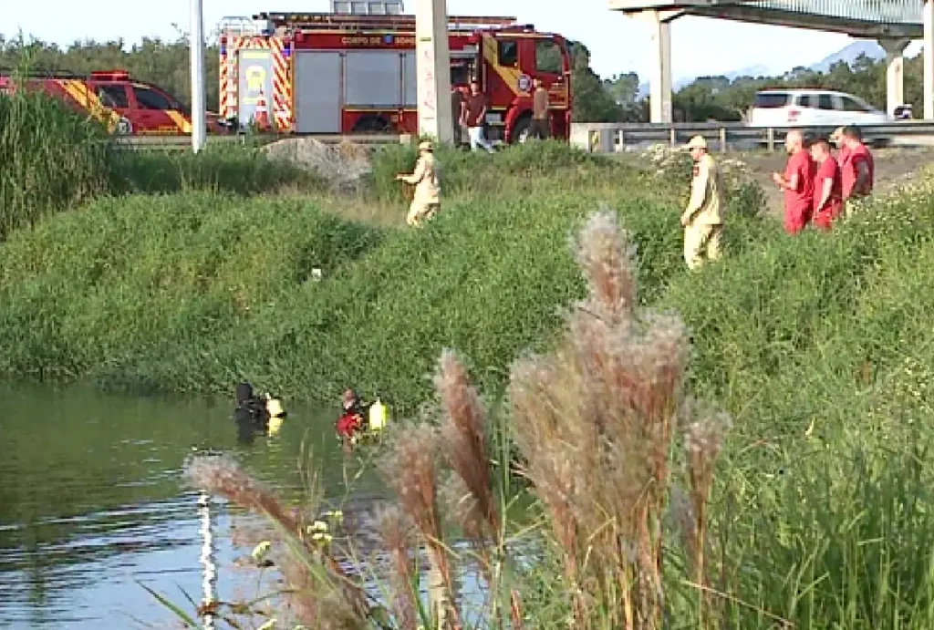 Local onde jovem se afogou em Pinhais