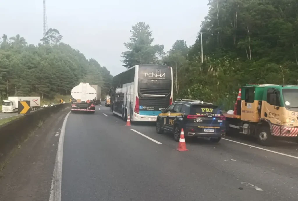 Local do acidente na BR-116