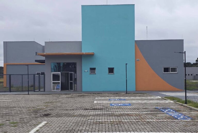 Fachada do novo hospital de São Mateus do Sul