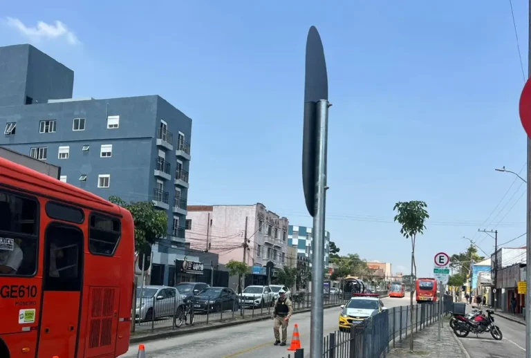 Local do atropelamento em Curitiba