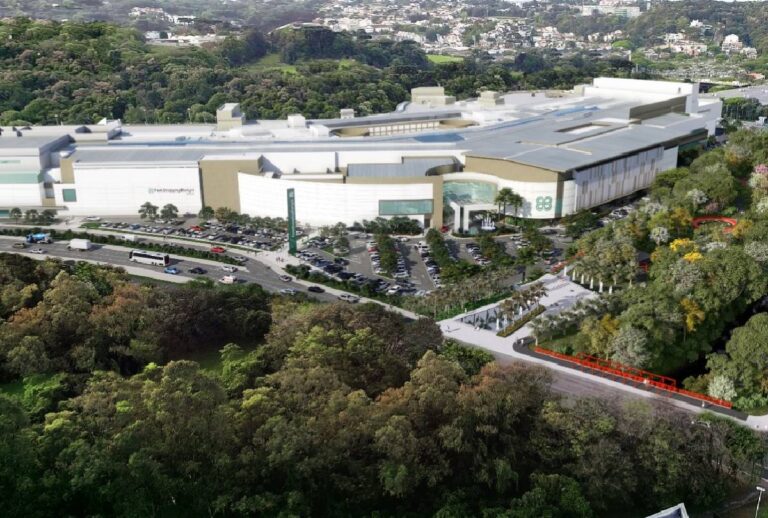 Vista de cima do Shopping Barigui