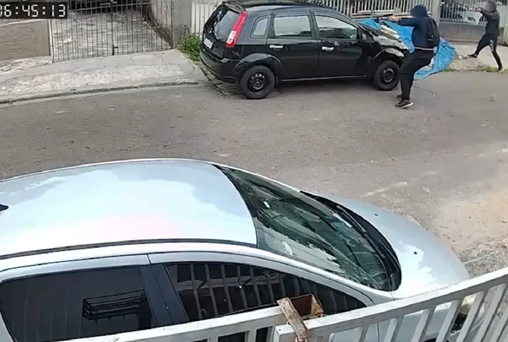 Câmera do momento em que o jovem foi morto no Sítio Cercado