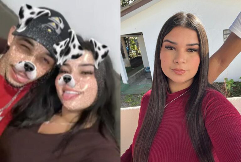 Montagem com fotos de Eloiza Neris e o namorado, Gabriel dos Santos