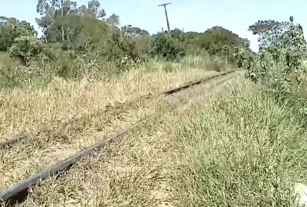 trilho do trem em curitiba no bairro boqueirao