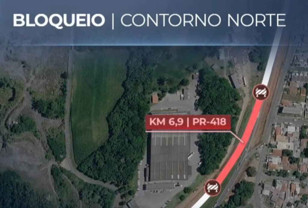 bloqueio contorno norte curitiba