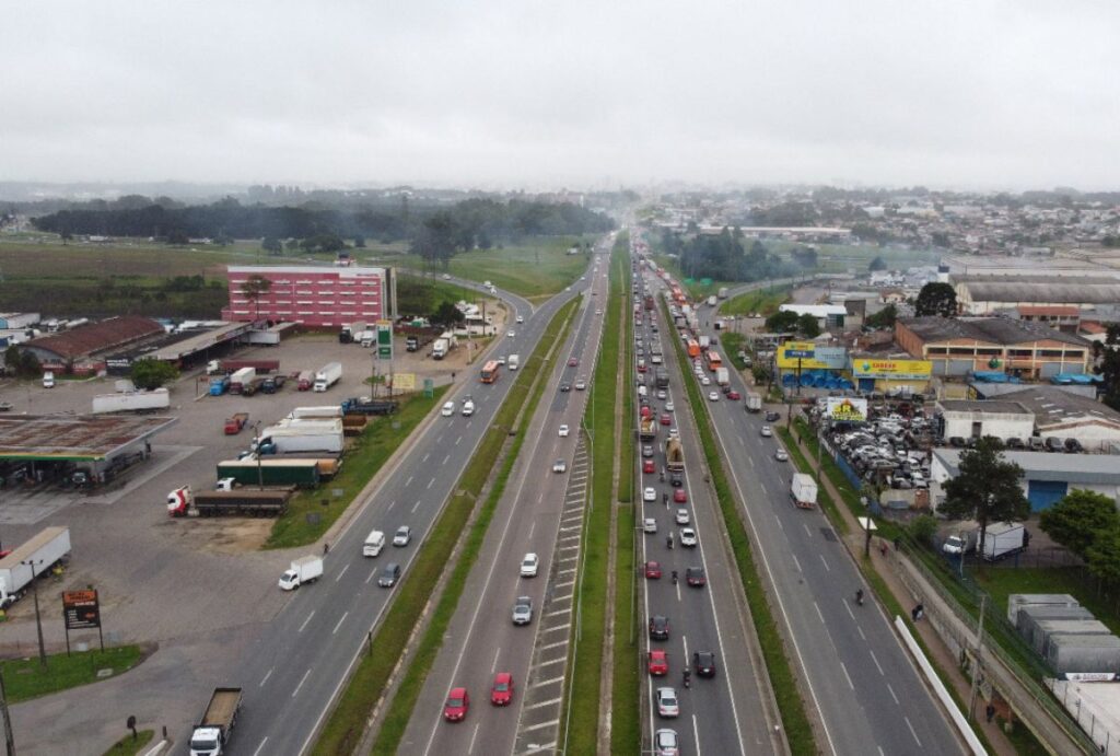 Corredor de ônibus em Curitiba
