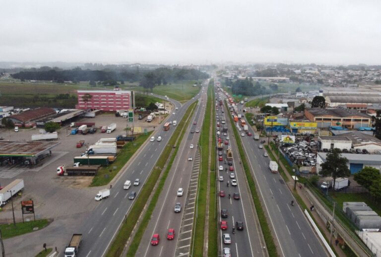 Corredor de ônibus em Curitiba