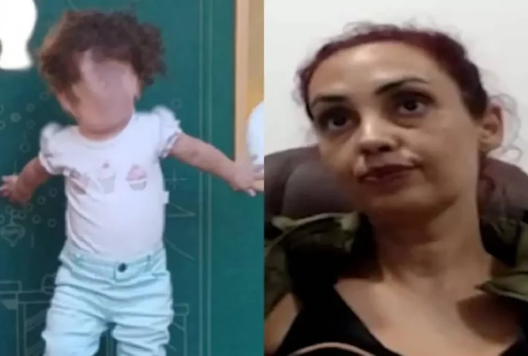 menina eloah foi sequestrada em 2025. na foto, ela e a mulher que a sequestrou