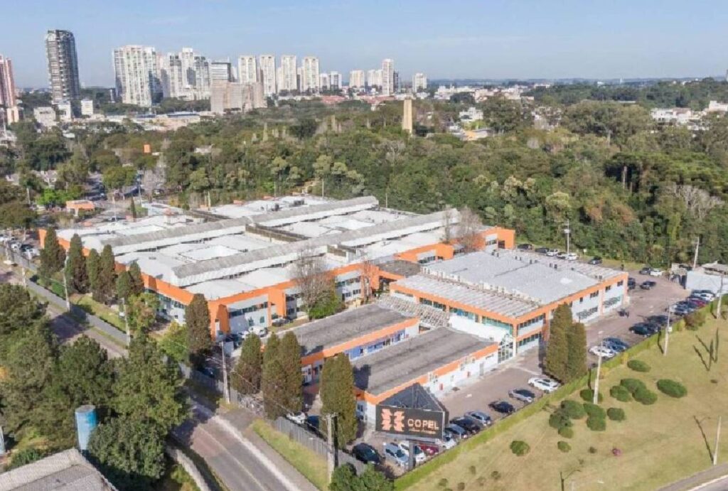 Fachada da Copel vista de cima