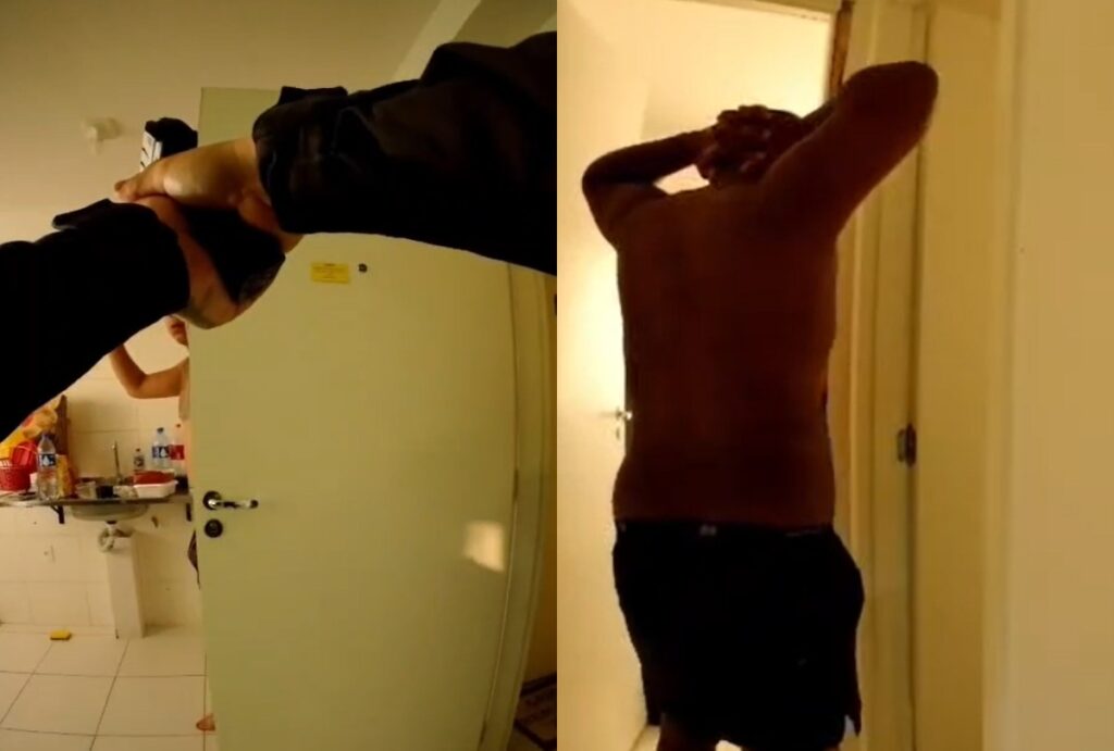 Montagem com fotos da operação contra falsos advogados