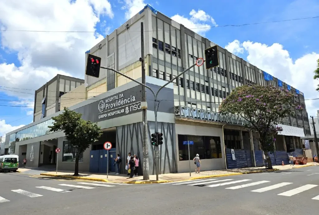 Fachada do Hospital da Providência, em Apucarana