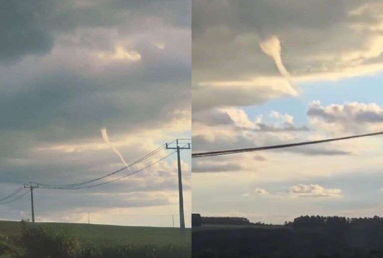 Nuvem de funil registrada em Cascavel