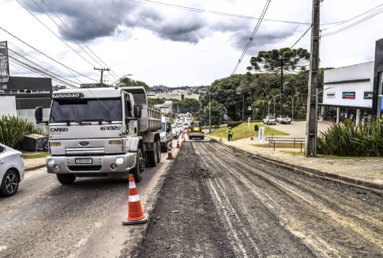 Rua em obras