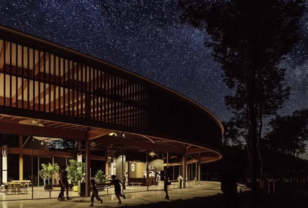 Imagens do projeto do Planetário do Parque Newton Freire