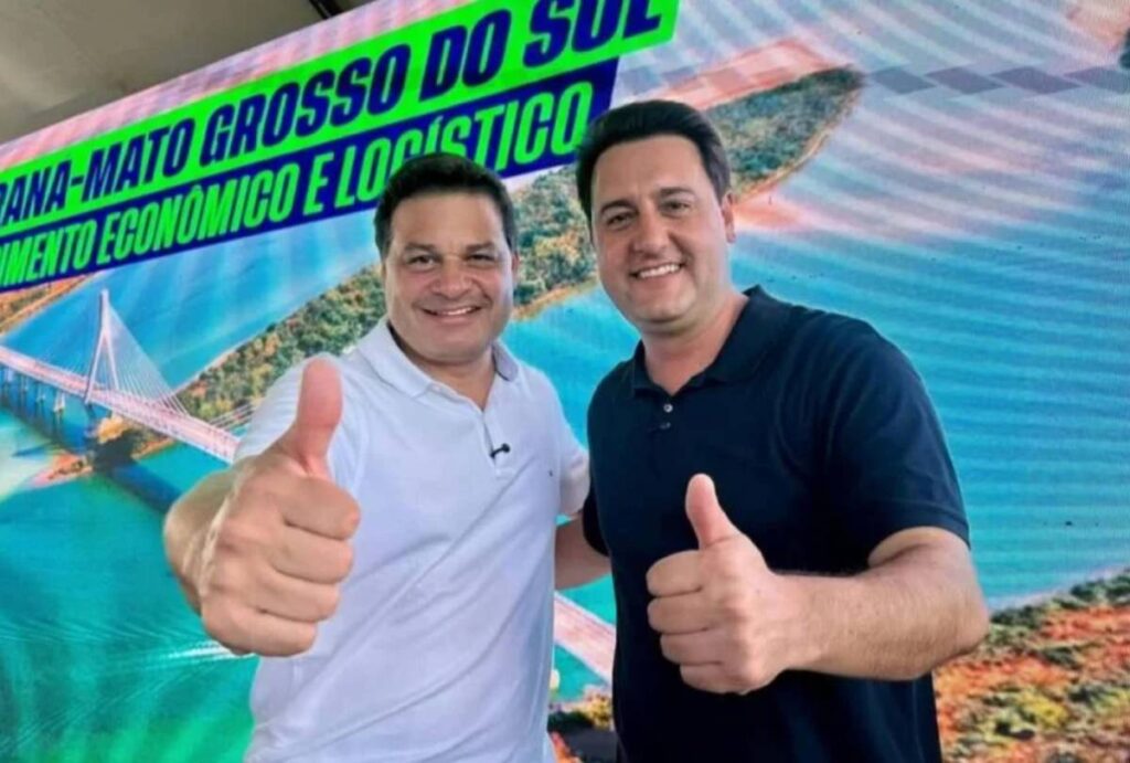 Sandro Alex ao lado de Ratinho Jr