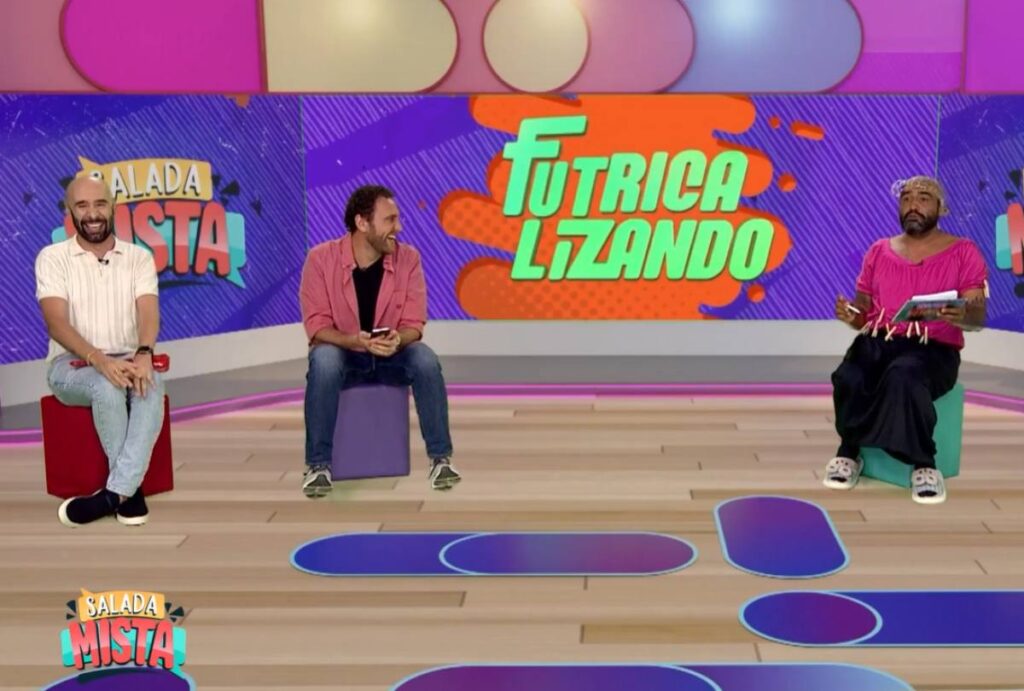 Bastidores do programa Salada Mista, da Rede Massa