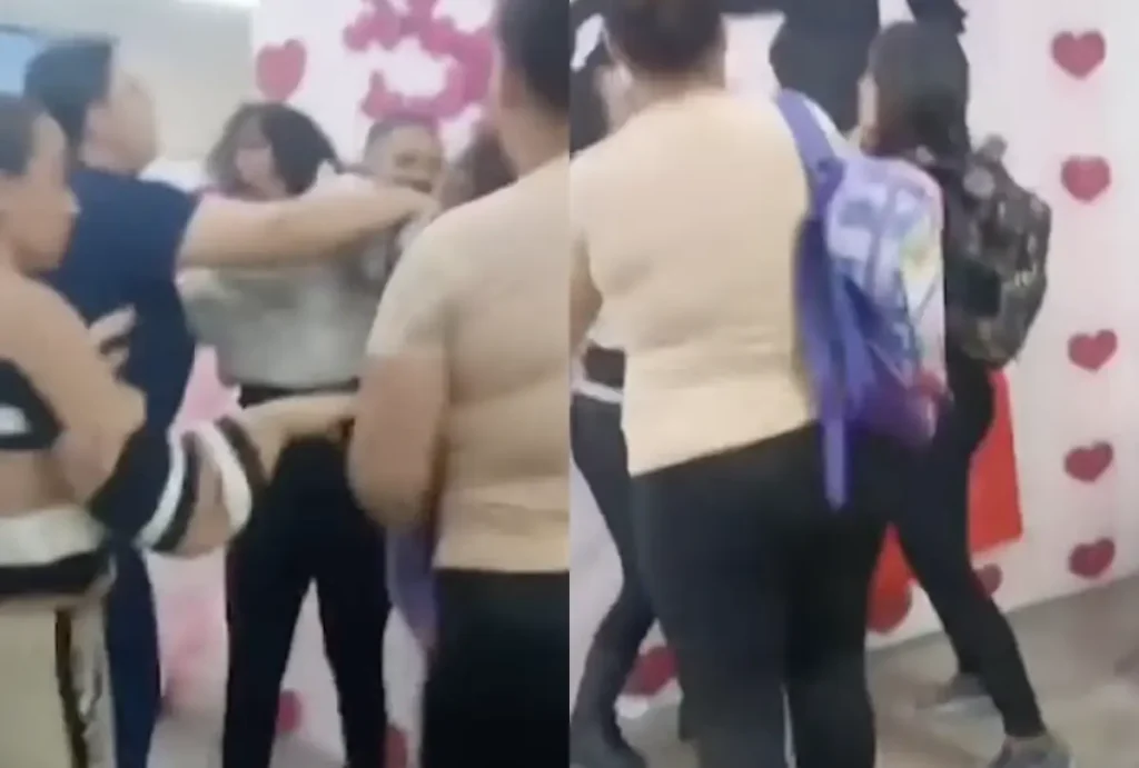 Briga de mães na escola