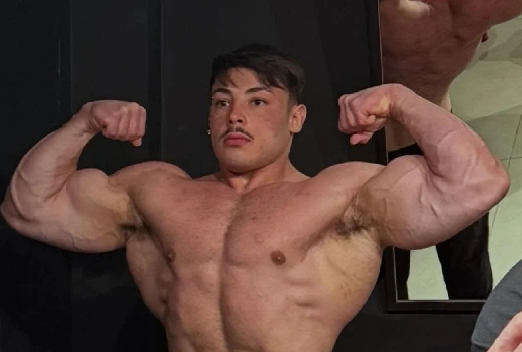 Atleta Gabriel Ganley em pose para foto