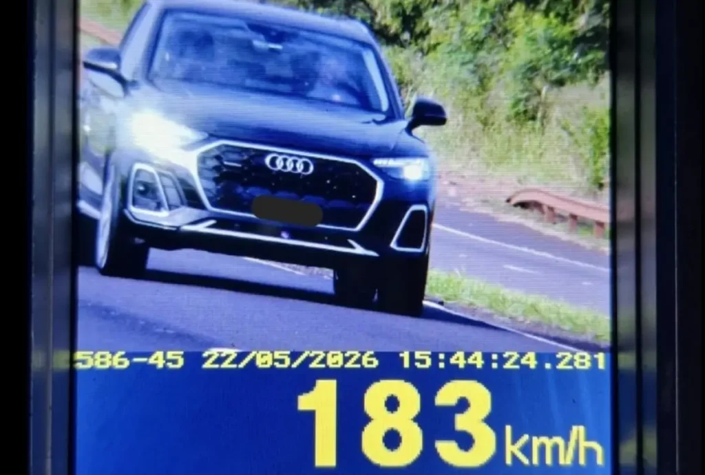 motorista a 183km/h paraná multa