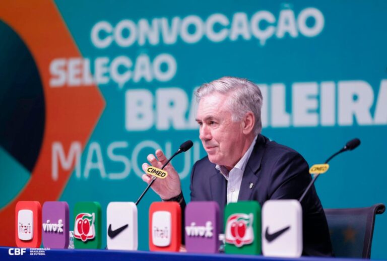 Carlos ANcelotti na convocação da Seleção Brasileira