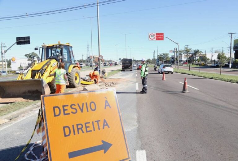 Linha Verde bloqueada para obras em Curitiba