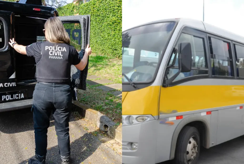 Monitor de transporte escolar preso em Almirante Tamandaré