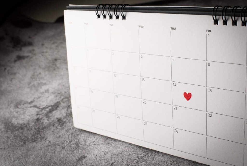 Calendário de mesa