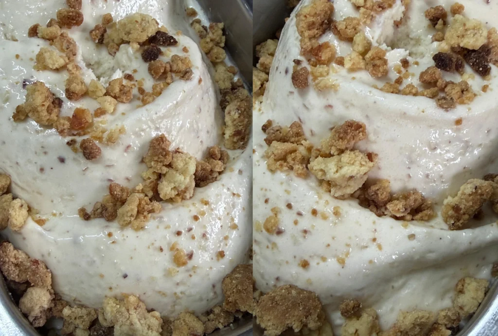 Gelato de pinhão da sorveteria Sacristia