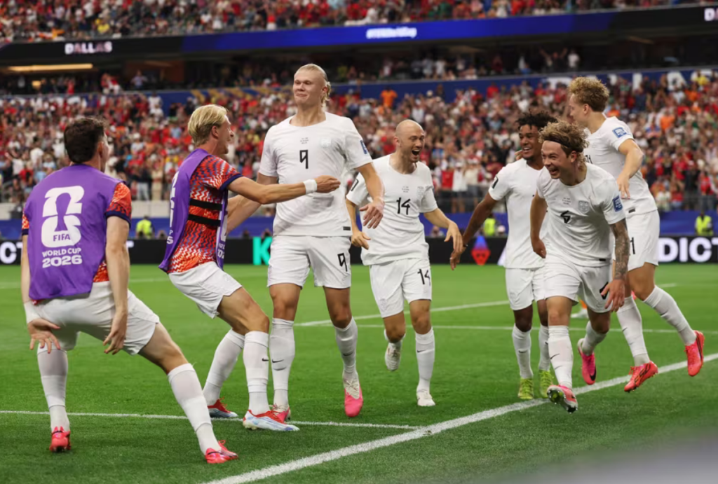 Haaland marca no final contra a Costa do Marfim e garante a Noruega nas oitavas de final 