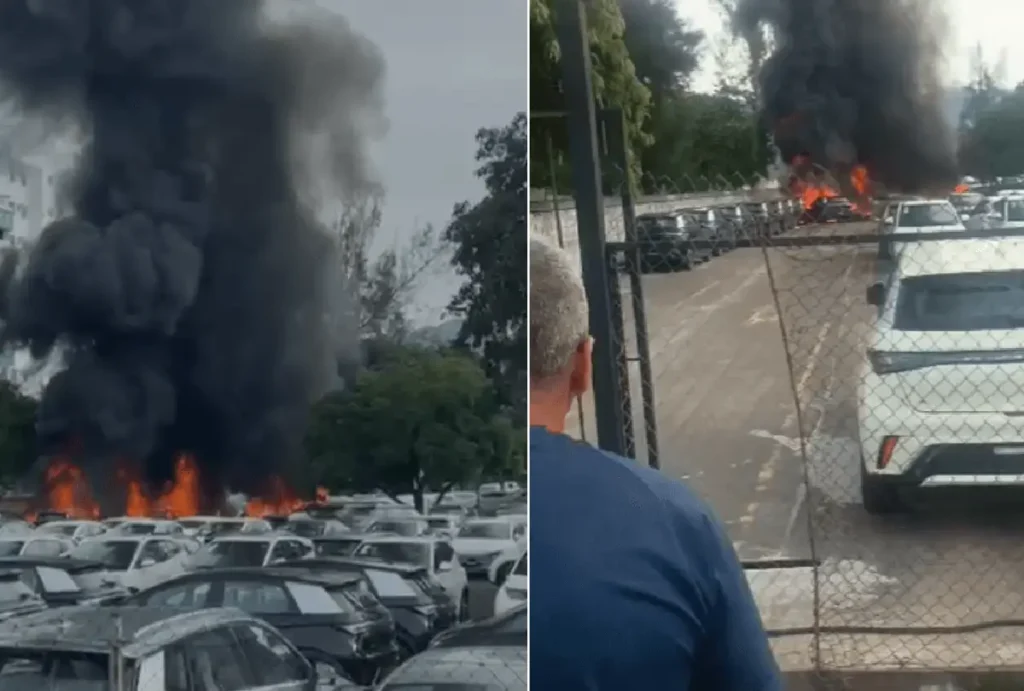 Acidente entre helicópteros no Recreio