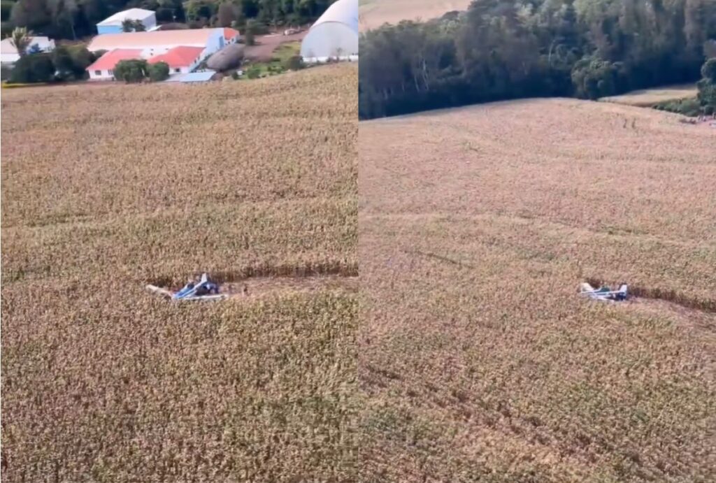 Avião cai em Marialva