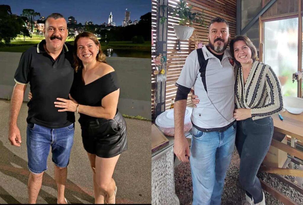 Montagem com fotos de Célio Luiz Pereira e Denise Cristina Kulik Pereira