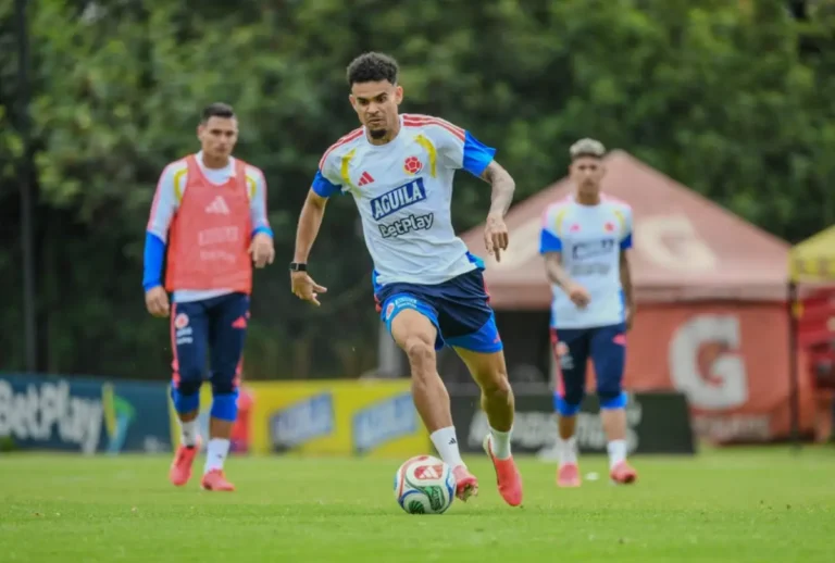 Seleção da Colômbia em treinamento