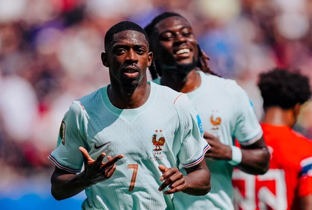 França comemora gol na Copa