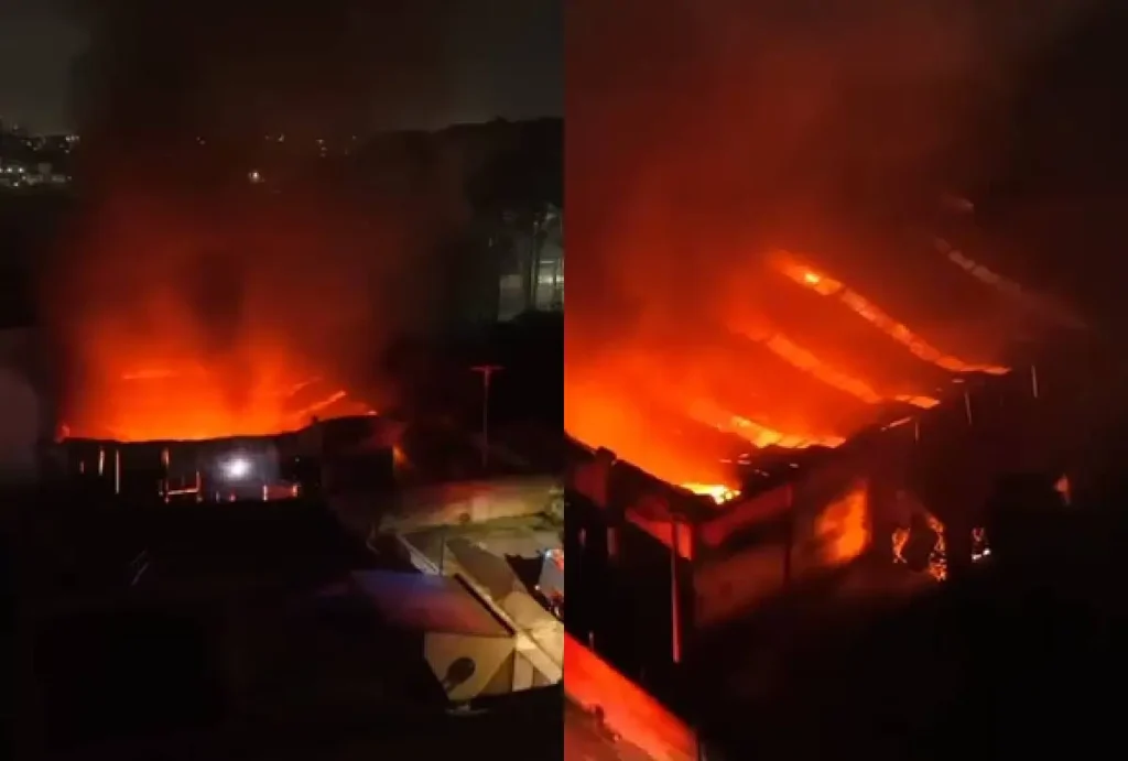 Incêndio em fábrica de São José dos Pinhais