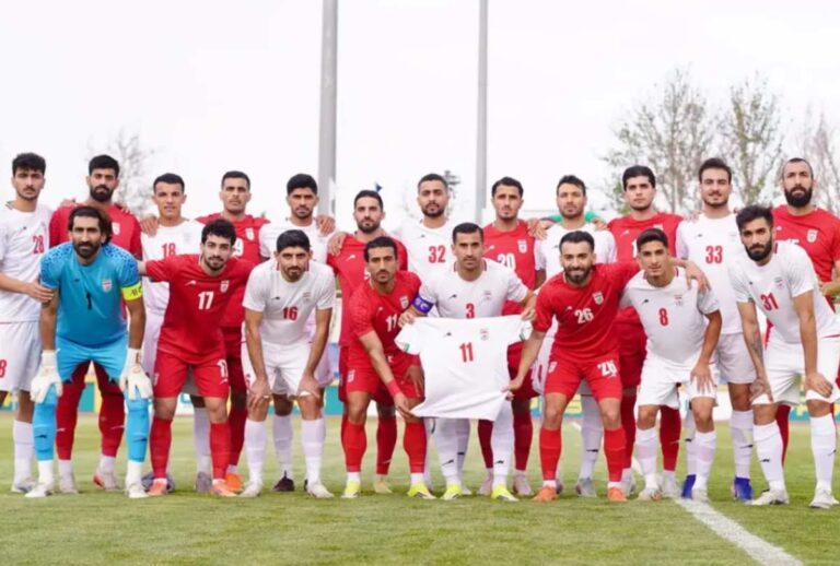 Seleção do Irã posada para a foto