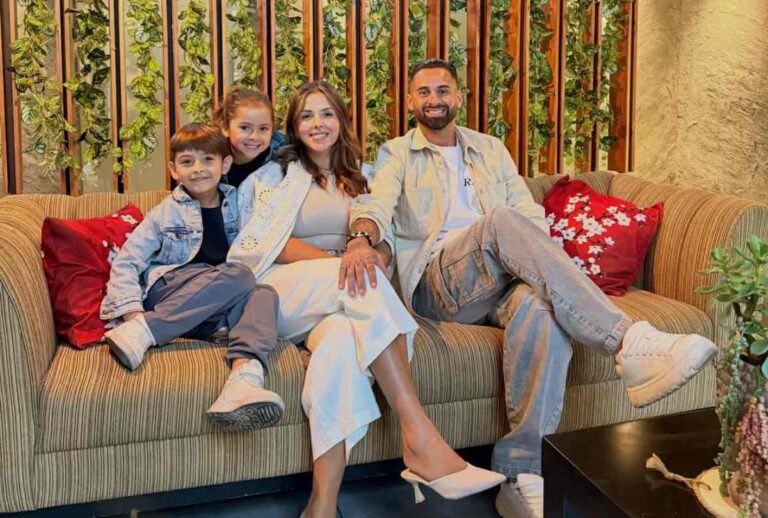 Lucas Trejo e a família