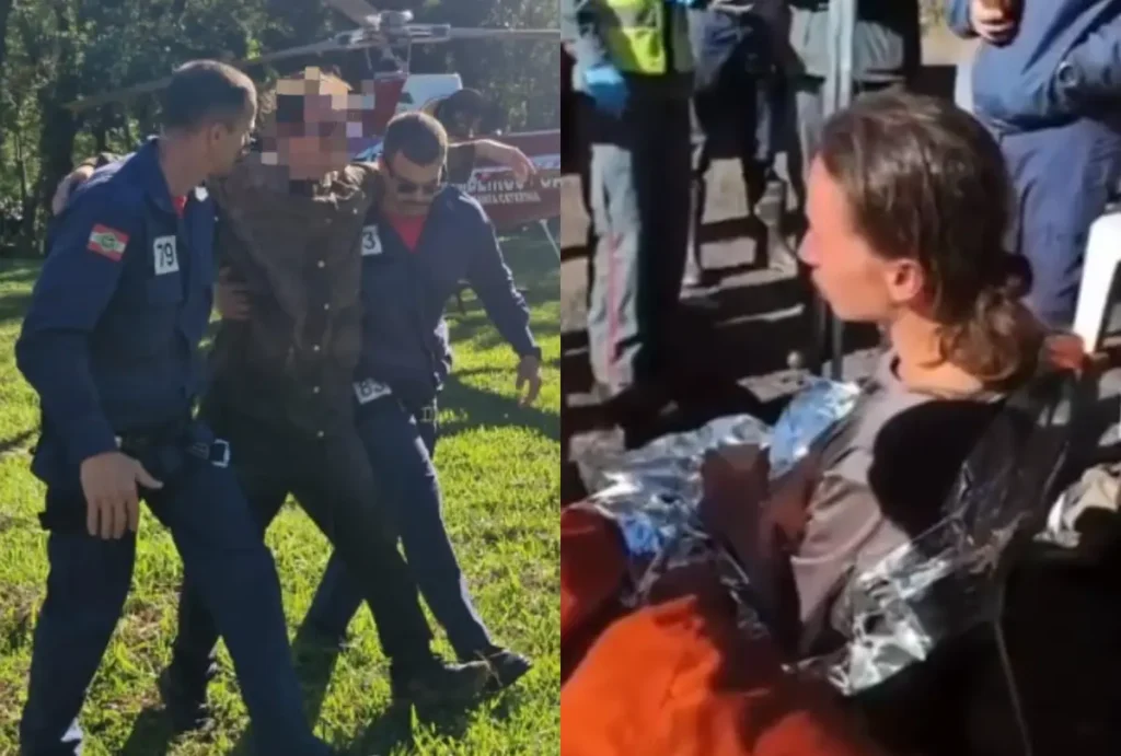 Jovem foi resgatado no morro do pelado