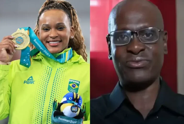 Rebeca Andrade e seu pai, Ricardo Andrade