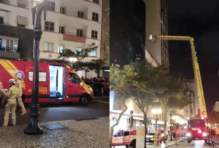 Mulher cai de prédio em Curitiba