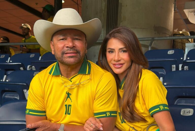 Neymar pai e a namodara