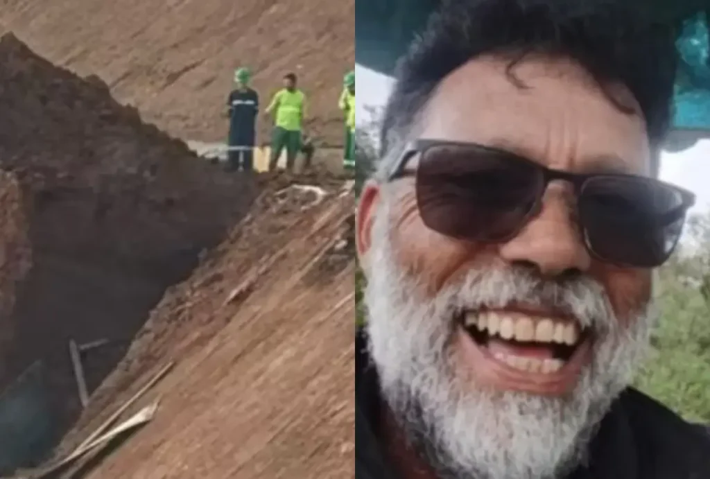 Trabalhador morreu soterrado em obra em aterro sanitário