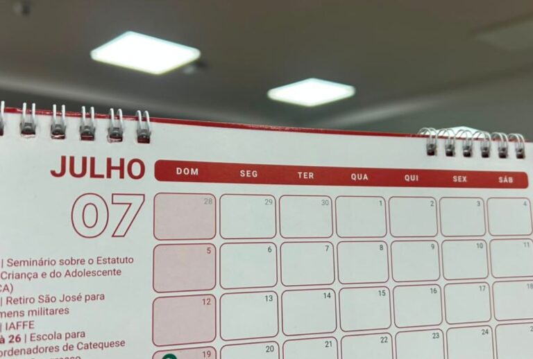 Calendário Julho