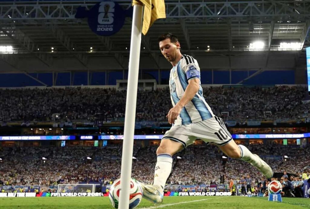 Messi em jogo da Copa