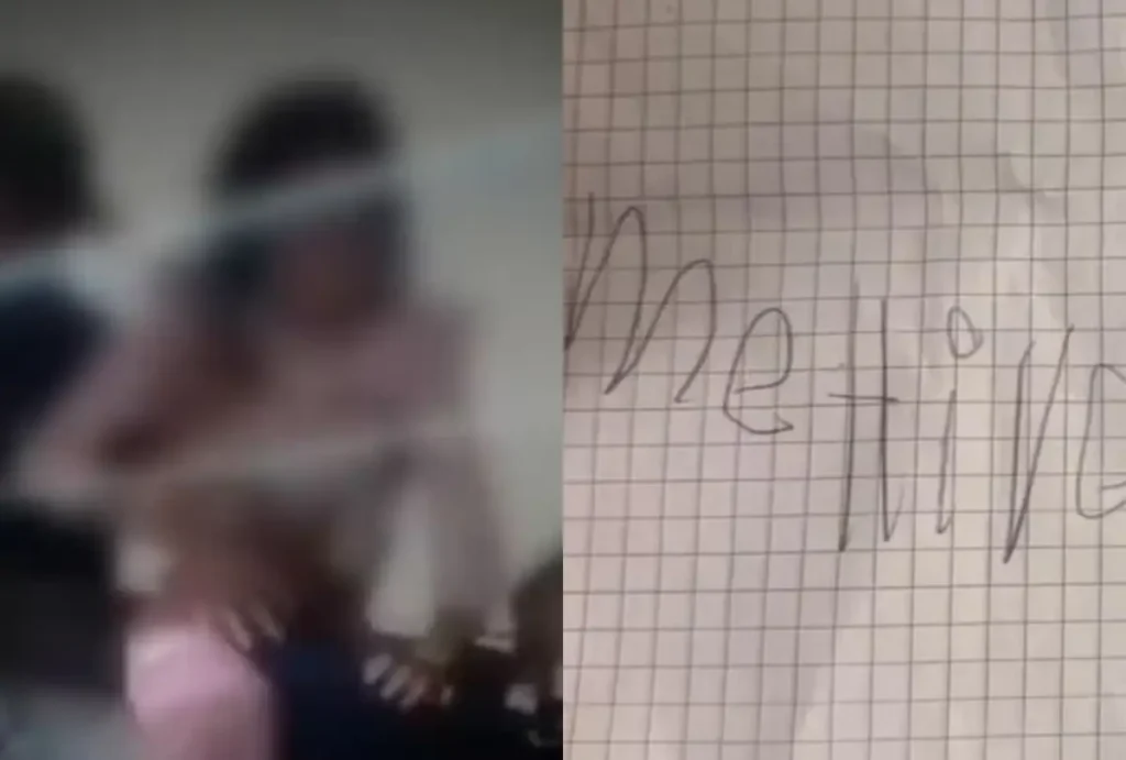 Criança é resgatada após pedir ajuda por bilhete